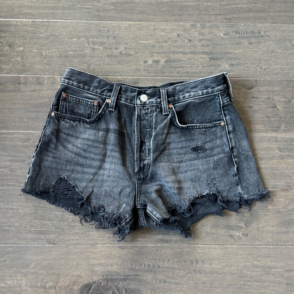 Denim Forum Charcoal Jean Shorts